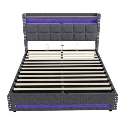 Upholstered Ottoman Storage Bed