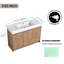Ensemble de meuble-lavabo simple 48 po avec plateau en résine Chesham-1139285009