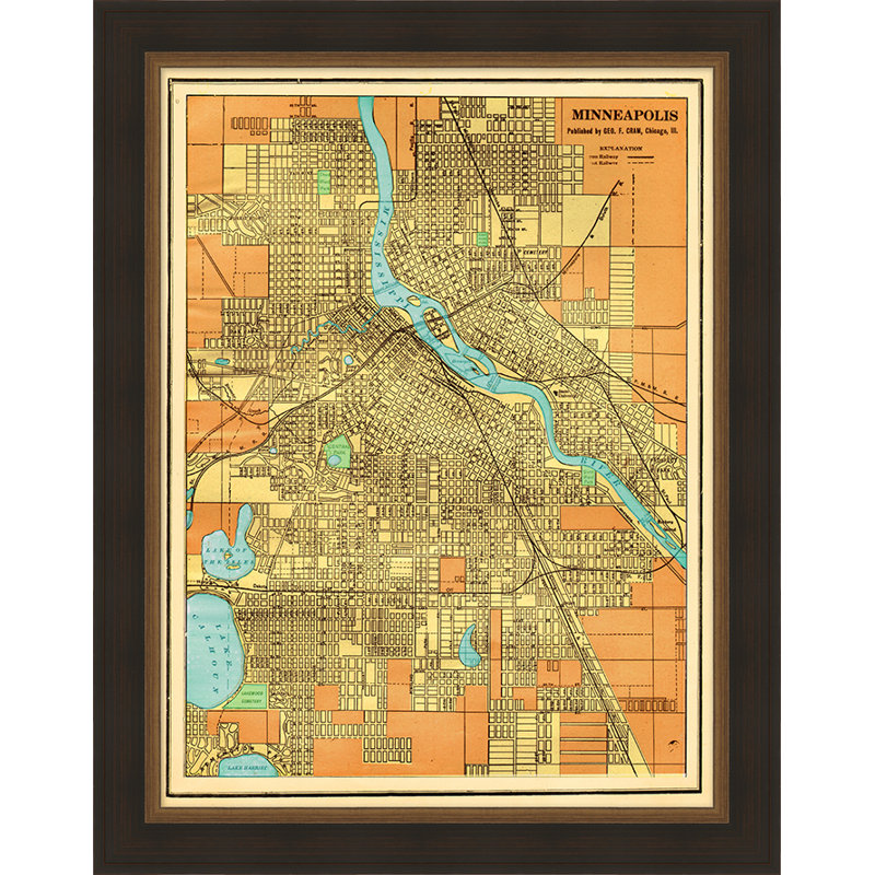 Custom Map Of Minneappolis Print