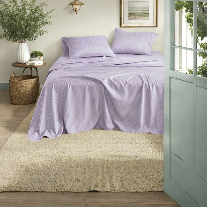 Comfortable Taupe Bedding Sets, Polyester Floral Design, Home Bedroom Decor