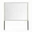 Miroir de commode Jisa, forme rectangulaire, conception encadrée, bois beige 38 x 50