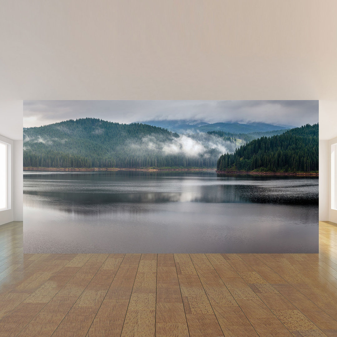 Hillevi Mountain Landscape Wallpaper Panel Ebern Designs 