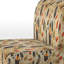Artistic Nomad Boho Pattern Earth Tones II - Upholstered Bohemian & Eclectic Accent Slipper Chair
