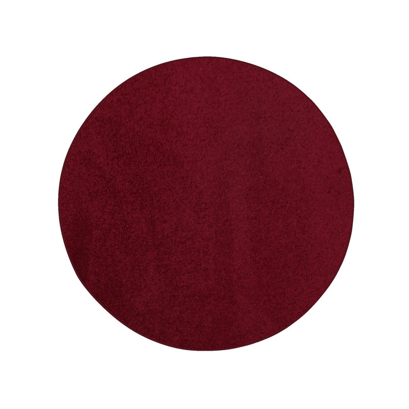 Modern Plush Pet and Kids Friendly Solid Color Burgundy Area Rugs, Stain & Fade Resistance, Perfect for Living Room, Dining Room, Bedroom, Playroom and Kidsroom, Event, Wedding, Amberia Binded Rug