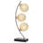 Black Woven Spherical Metal Table Lamp, 30-Inch | Gift Idea