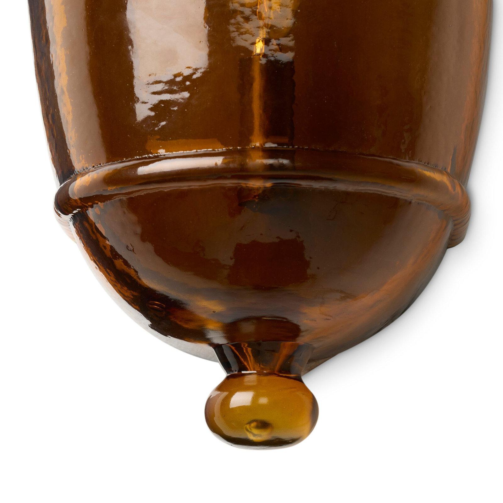 Cerie Sconce, Amber Hammered Glass
