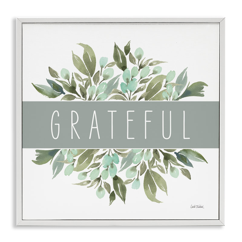 « Grateful Cottage Florals » : giclée sur toile encadrée de noir, œuvre de Leslie Trimbach, Giclée encadrée blanc bord de mer