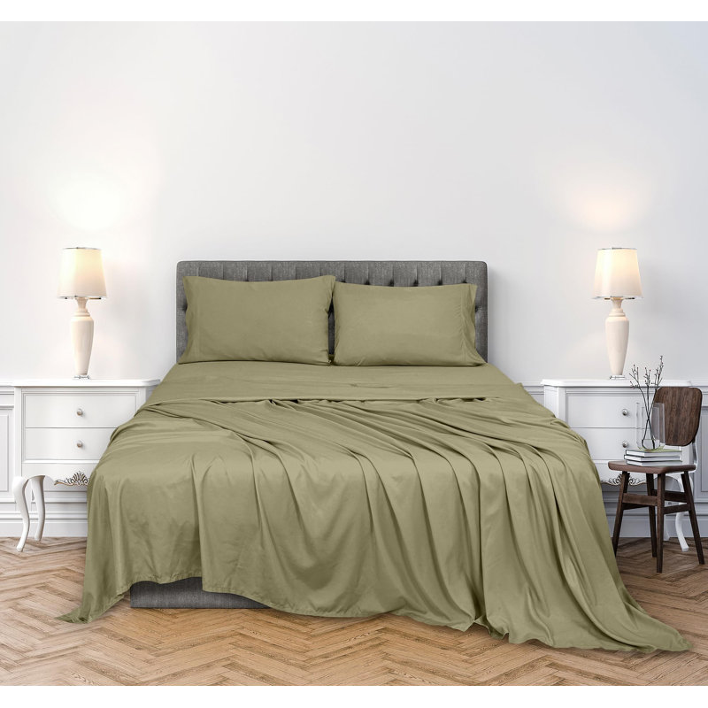 Royale Linens 300 Thread Count 100% Long Staple Combed Cotton Sheet Set - 3 Piece Twin Bed Sheets - 1 Fitted, 1 Flat & Pillow case -Soft Cool & Crisp Sheet Set (Twin, )