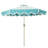 Tempera 9ft Scalloped Spliced Patio Umbrellas With Fringe, Market Umbrellas With Water-resistant And Fade Resistant Canopy, 1.5" Wood Pole & Button Tilt-114192799