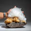 Scolecite on Stilbite from Nasik District, Maharashtra, India