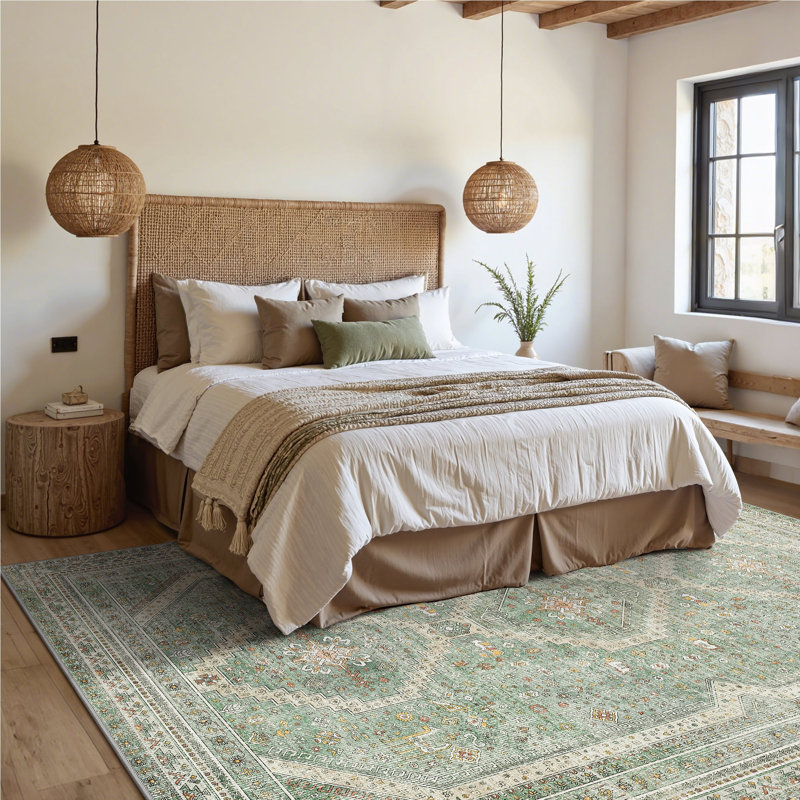 Machine Printed Area Rug, Rectangle 120 x 170 cm