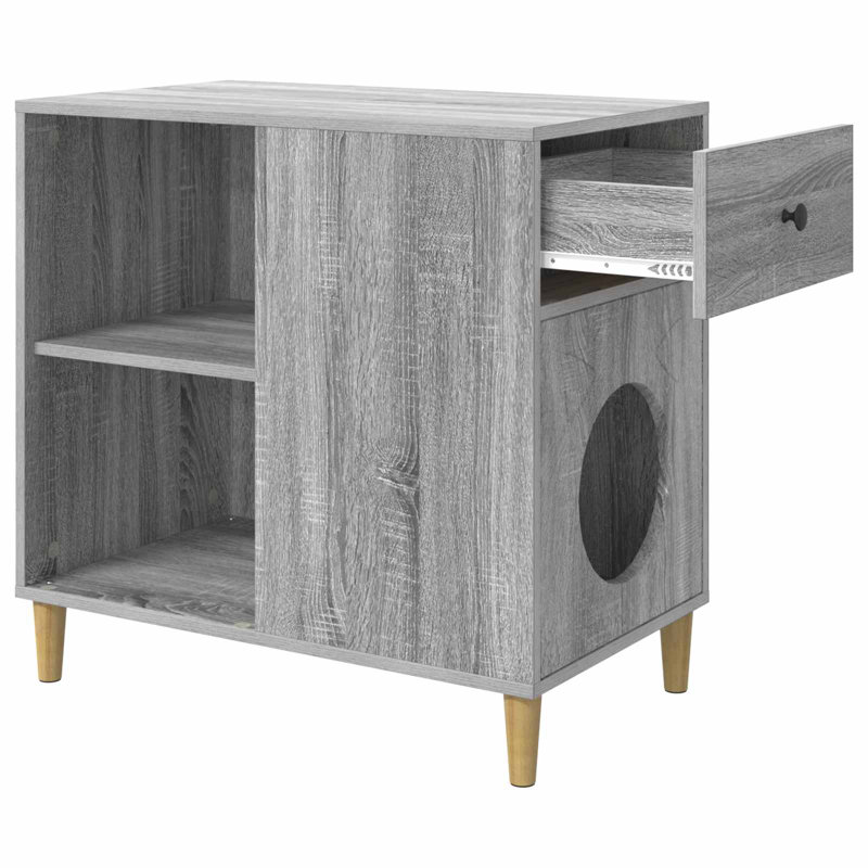 70cm H Cat Tree, Grey Sonoma