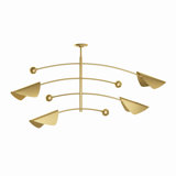 Eclipse Chandelier (Blackened Brass and Natural Brass)
