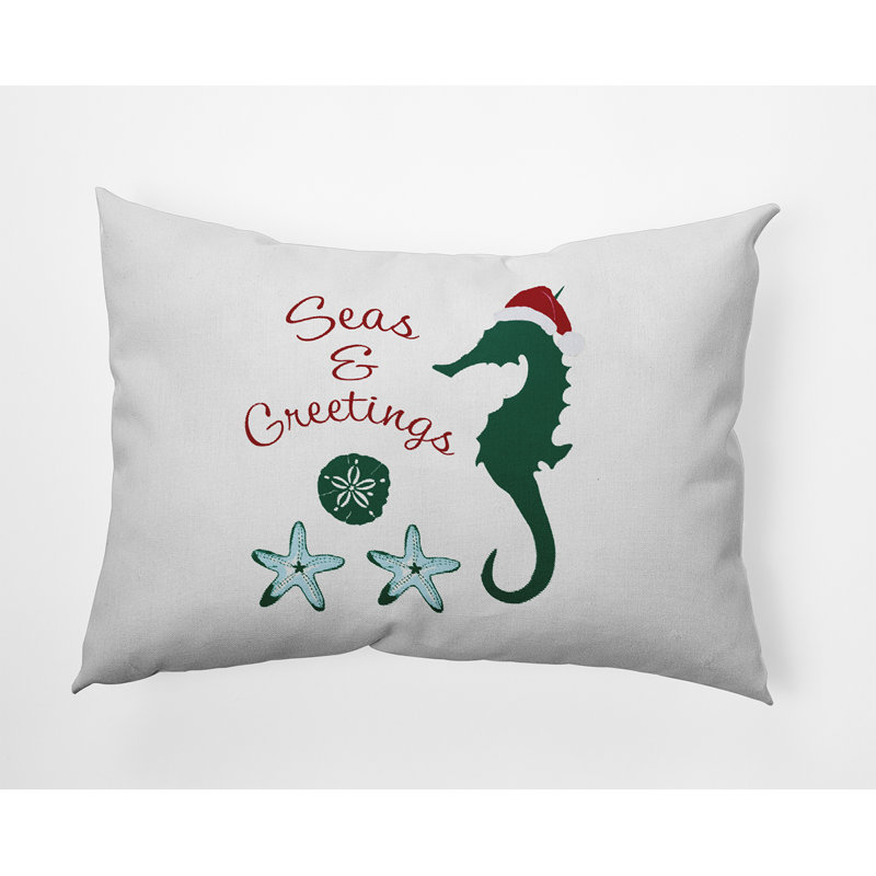 Seas and Greetings Accent Pillow_PHAW1591GR61, 14" x 20", Rectangular