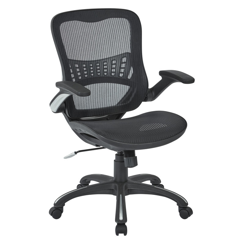 Chaise de travail en filet, Noir