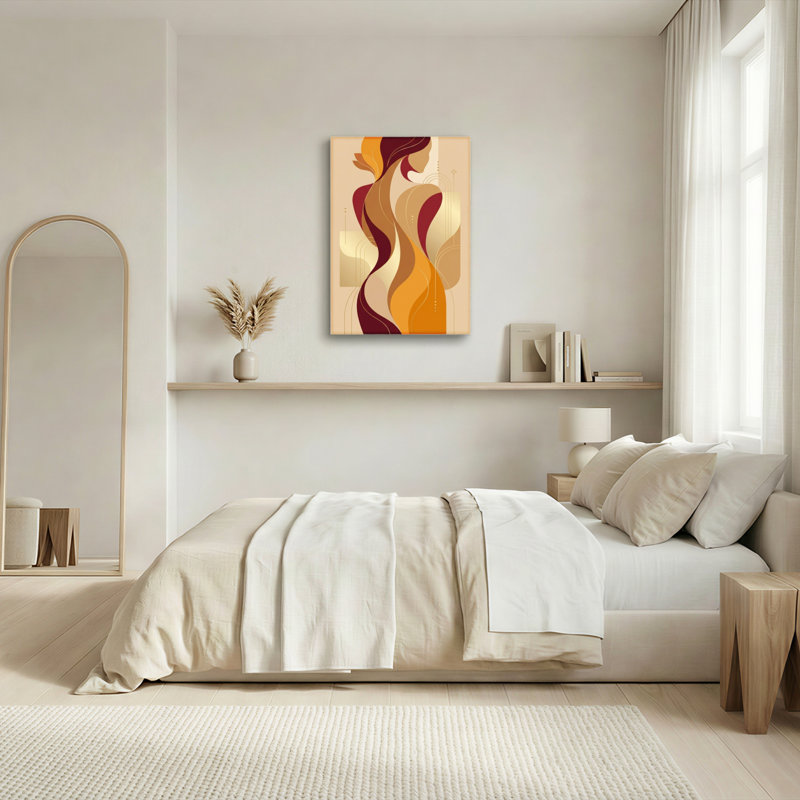 «Abstract Waves», reproduction d'art sur toile, ensemble de 1, H 24 po x l 16 po, Wrapped Canvas