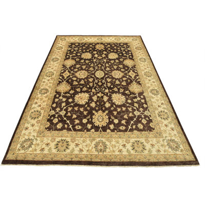 Greyton One-of-a-Kind 9'1'' X 12'4'' New Age Wool Area Rug Brown
