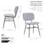 Chaise d'appoint rembourrée en velours Aquasco-1670141448