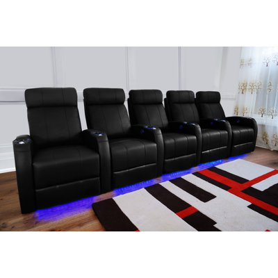 Causeuse de cinéma maison en cuir