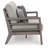 Franchette 55'' Wide Straight Aluminum Loveseat with Cushions