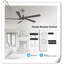 Myhrren Ceiling Fan with LED Lights-592409566