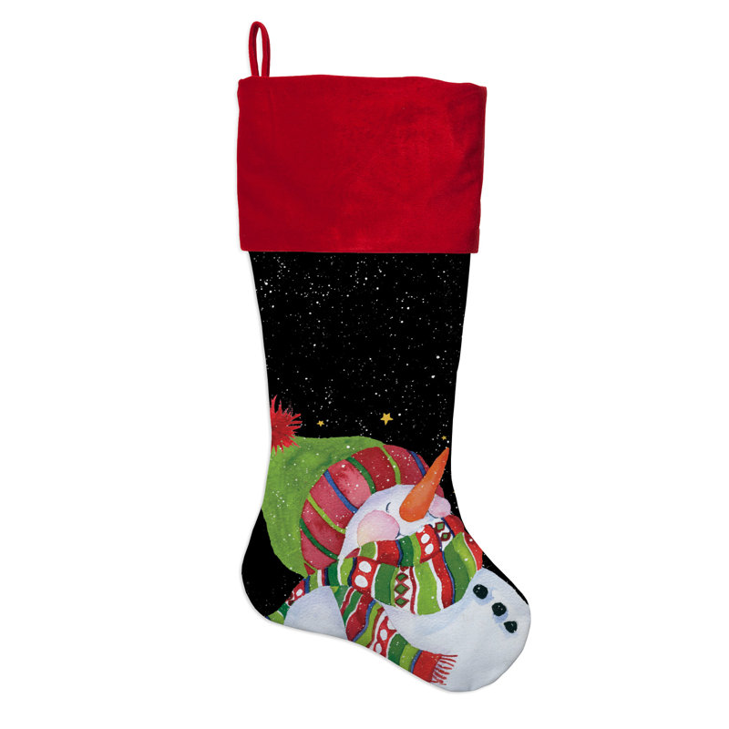 Personalized Snowman Stocking, Yes