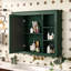 Armoire de rangement murale pour salle de bain - Miroir 35 po x 27,5 po avec charnières à pharmacie style rétro-860090806