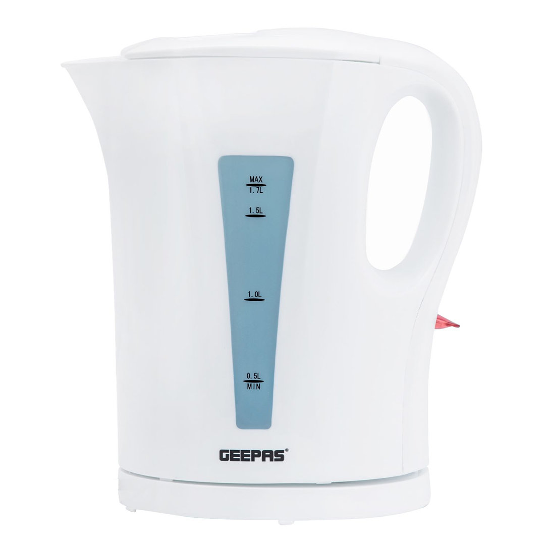 GEEPAS Electric Kettle | 1.7L Cordless Fast Boil Jug Kettle for Hot Water Tea or Coffee | Boil Dry Protection & Auto Shut Off | Illuminated Switch, Co
