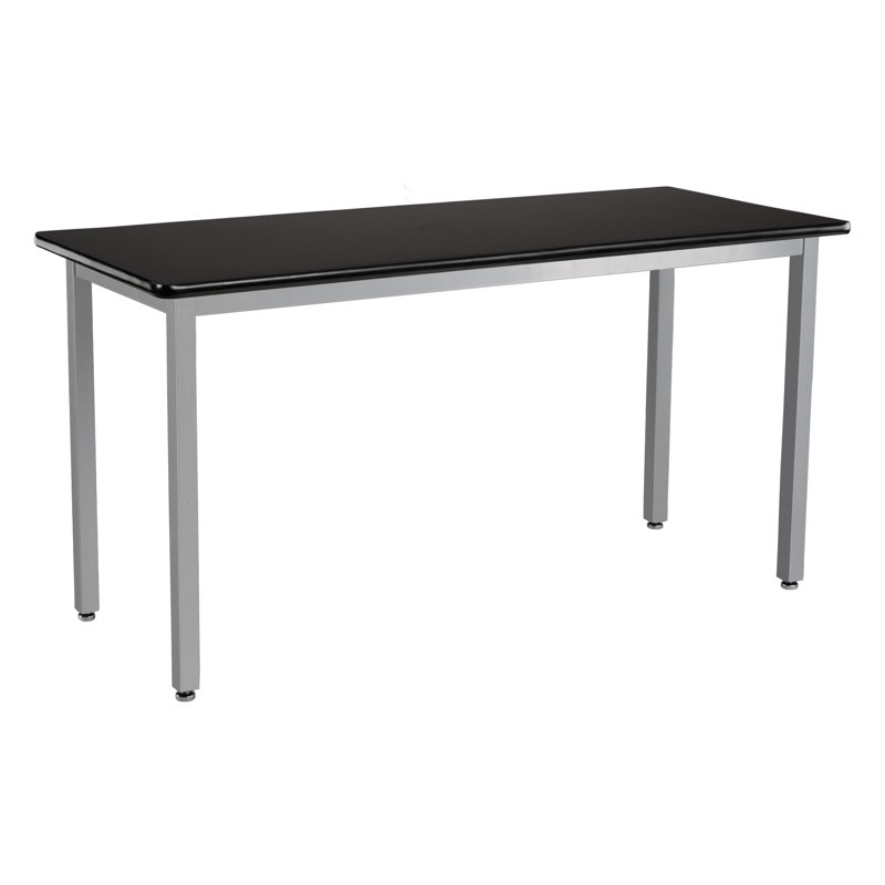 Table scientifique en acier à hauteur fixe, Plastification sous haute pression, H 30 po x L 54 po x l 24 po