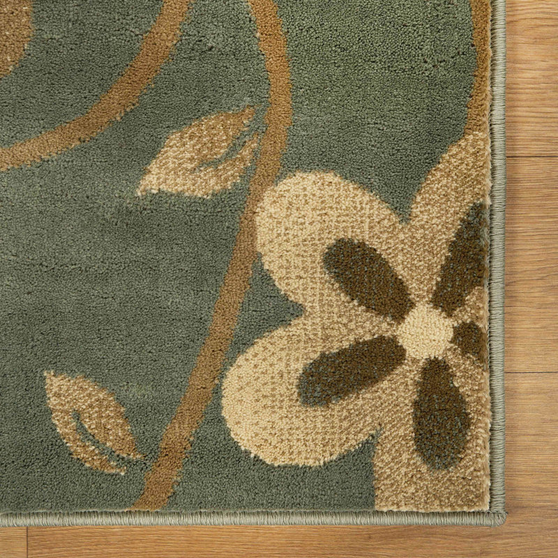 Floral Indoor Rug, Rectangle 8' x 10'