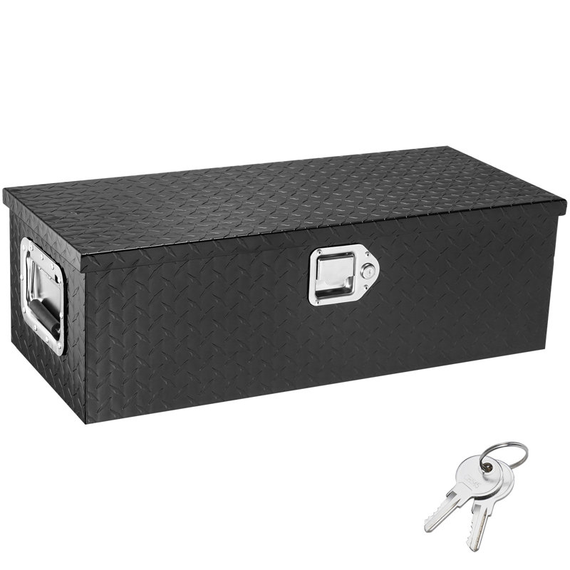 Boîte à outils pour camion robuste en aluminium VEVOR, Noir
