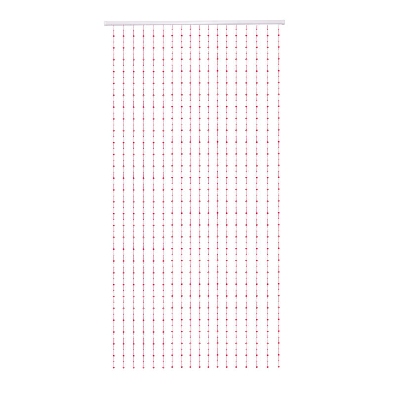 Rideau synthétique Brittanae, Rouge, L 35,5 po x L 72 po