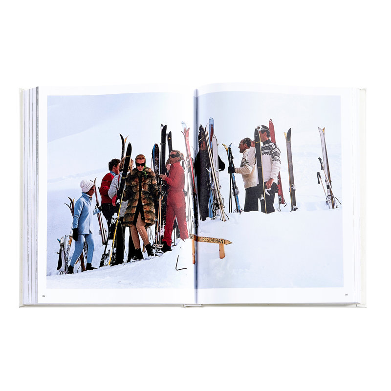 Graphic Image The Ultimate Ski Book, Coffee Table Book, Leather, Ivory