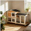 Cage pour animaux, clapier mobile en bois-182199023