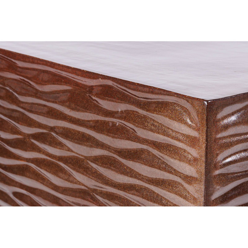Zen Outdoor Coffee Table, Pyrite Brown Gloss