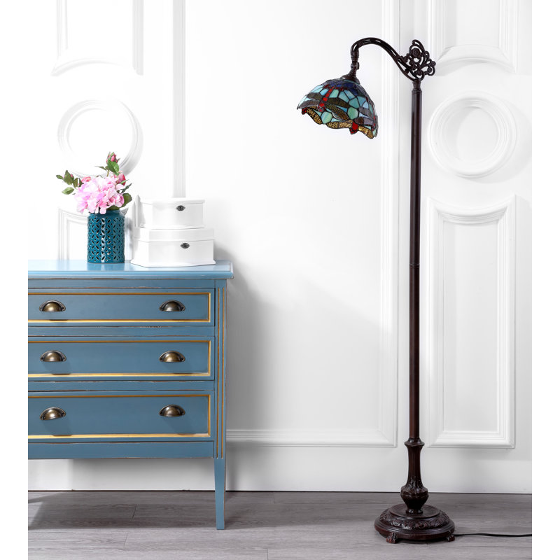 Ostby 60'' Brown Arched Floor Lamp