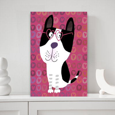 «Dog Love Hearts», art mural contemporain