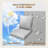 Outdoor Patio Furniture Set,One three-seater + Two single seats + One coffee table for Lawn, Garden, Deck