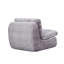 Fauteuil ergonomique en velours côtelé gris