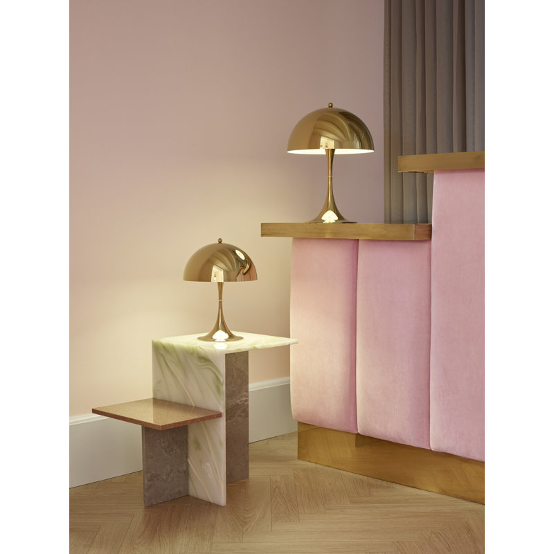 Panthella 320 Table Lamp, Brass Metalized