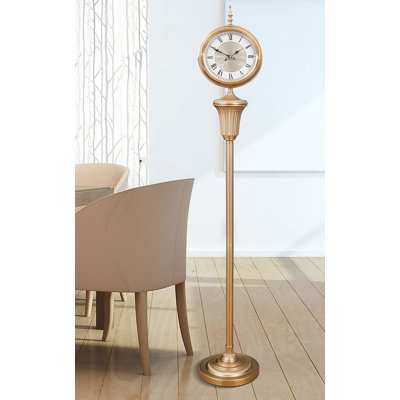 American-style retro silent living room floor clock