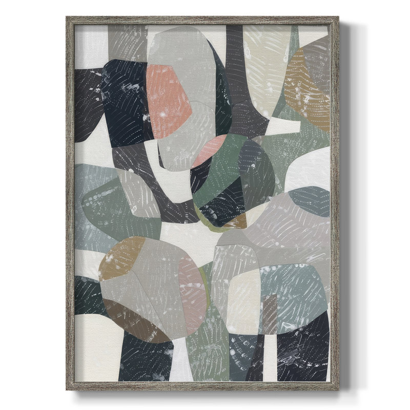 «Settle Me Down I» par Coco Good - reproduction d'art encadrée sur bois massif, 11" H x 9" W