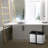 2X5.3 Gallon Kitchen Trash Can, Dual Compartment Waste Bins, Open Top
