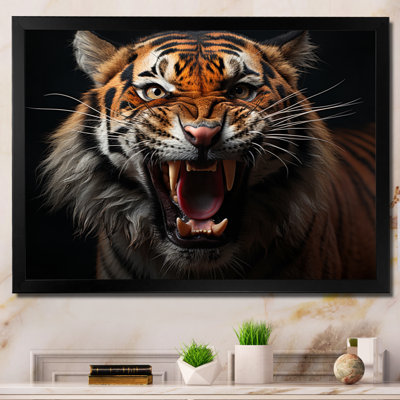 «Tiger Stripes Of Power II» sur toile