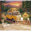 Papier peint mural paysage forestier coucher de soleil montagnes camping-777846240-777846249