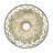 12" Wide Tiffany Fishscale Pendant