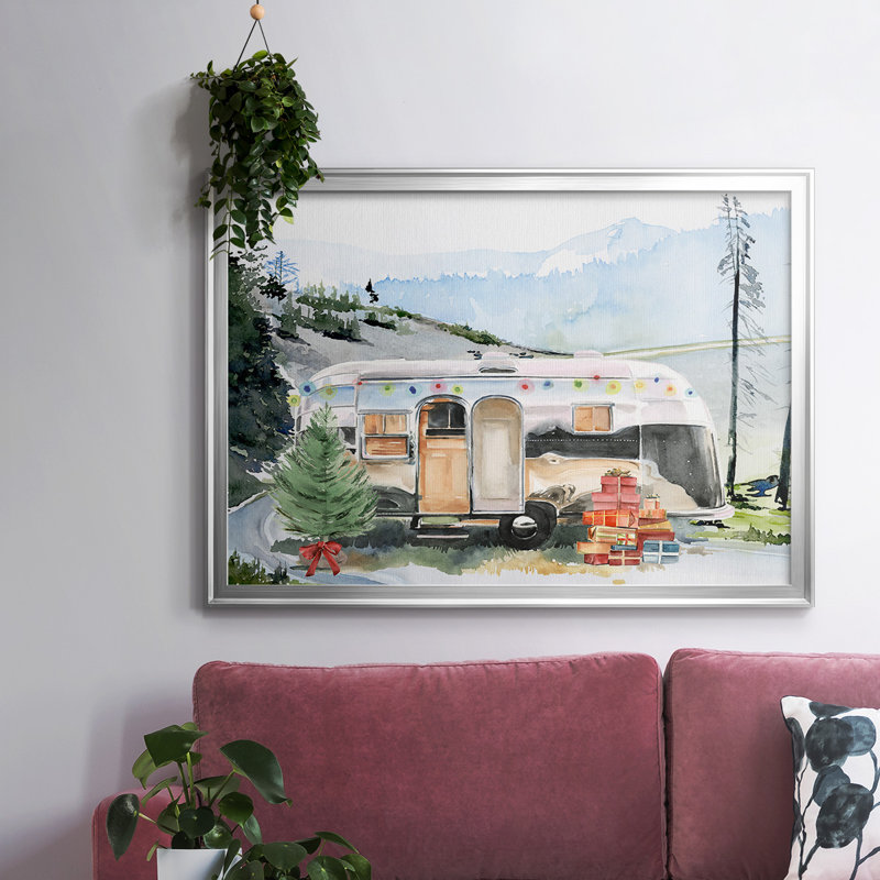 Holiday Holiday I, reproduction d'art sur toile, H 14 po x l 20 po x P 1,5 po, Argent