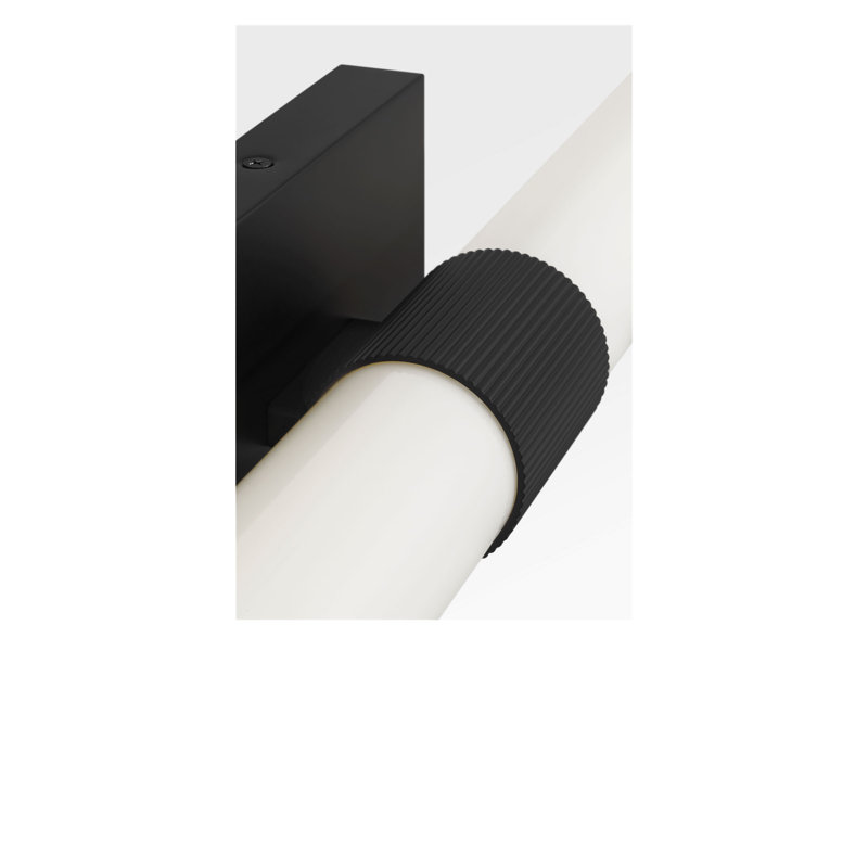 Meuble-lavabo à DEL, H 5 po x l 36 po x P 3,9 po, Nuit noire