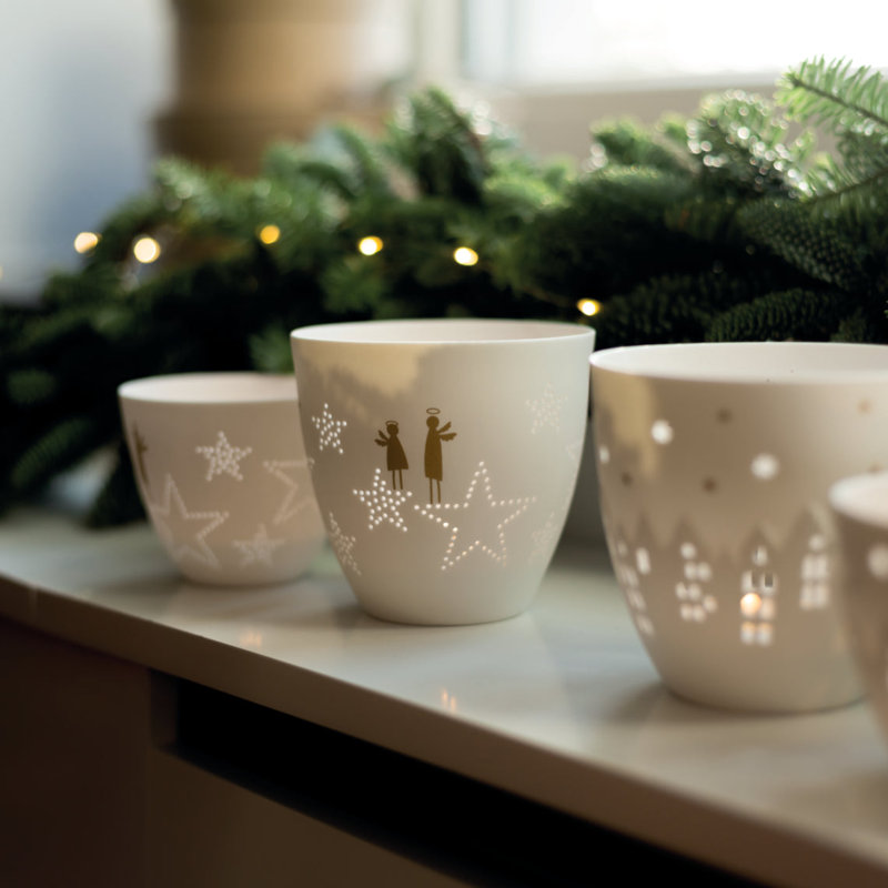 Poetry Tealight Holder - Angels