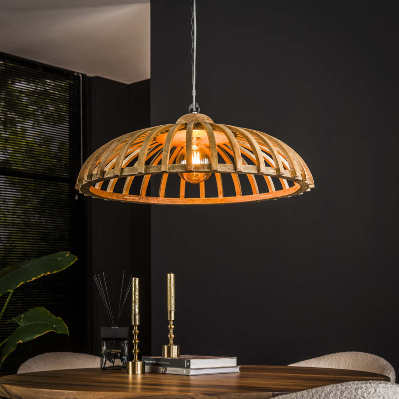Aave 1 - Light Wood Dome Pendant